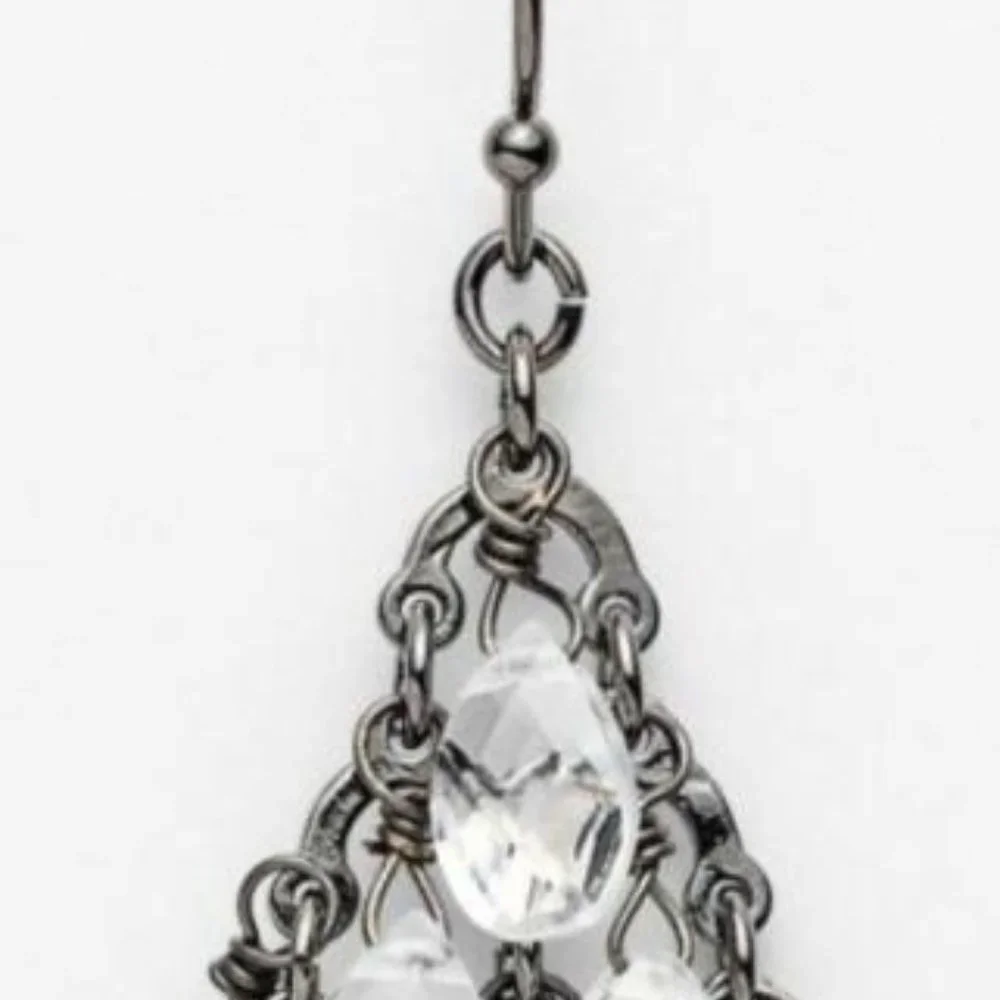 NWT Ann Taylor Chandelier Earrings Dangling Facet - Picture 5 of 7